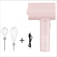 Rechargeable Cordless Electric Whisk 3 Speed Control Handheld Egg Beater 304 Stainless Steel Wireless Batter Mixer Lightweight for Bakers