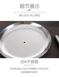 不锈钢三层水果盘下午茶点心不锈钢托盘客厅双层甜品蛋糕架干果盘
