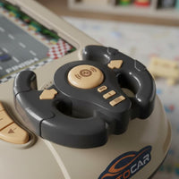 Steering Wheel Game Vehicle Sound Effects Tabletop Driving Challenge Game Trains Attention Obstacle Avoidance Car Toy for Kids