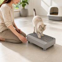 Litter Filtering Platform Low-Height Feline Litter Sifter Plastic