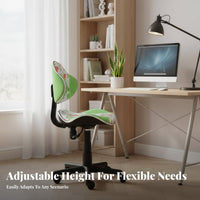 Armless rolling Chair Height Adjustable rotate Seat Comfortable for Long Sitting