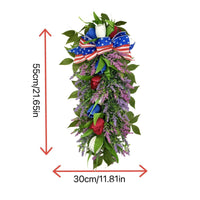 Independence Day Wreath Easy to Hang Independence Day Wreath Long-Lasting