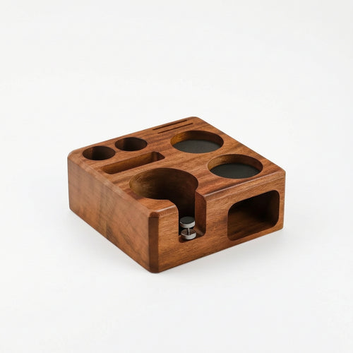 Coffee Tamping Station Multi-Slot Coffee Tamper Holder Polished for Baristas