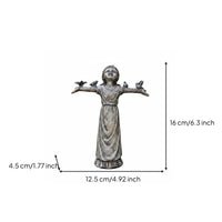 Girl Planter Statue Creative Design Outdoor Girl Ornament Small and Exquisite