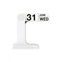 Desktop Flip Calendar Black Lettering Freestanding Tabletop Calendar Compact