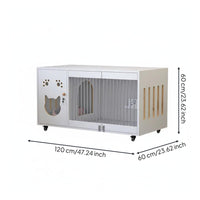 Cat Activity Center Indoor Cat House Cabinet Cat Tower Multi-level Cat House Wooden Panels Spacious Habitat Suitable for Living Room Bedroom
