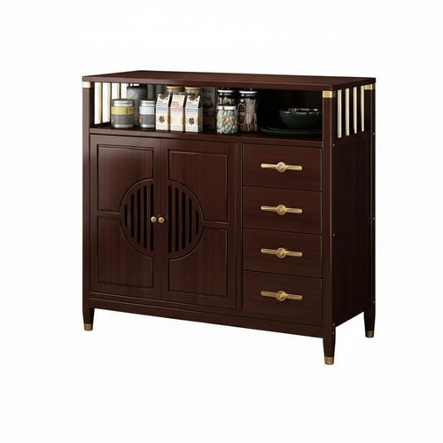 Dining Room Buffet Sideboard Multi-Functional Kitchen Storage Cabinet Large Capacity Freestanding Tea Bar Cabinet for Homeowners, Hallway, Home Office