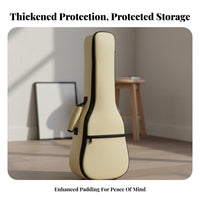 Ukulele Backpack Thick Padding Padded Ukulele Backpack 4-String Guitar Bag Adjustable Straps Musical Instrument Accessory