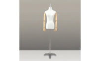Female Mannequin Torso Glossy Mannequin Torso White Dress Form for Boutiques, Retailers, Showroom