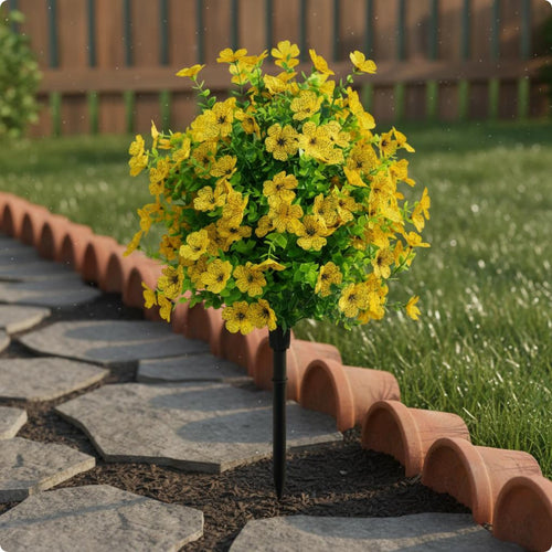Flower Stake Easy to Place Artificial Stake No Effortless Garden Decor for Yard, Balcony