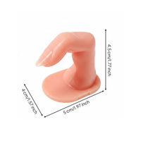 Manicure Practice Finger Easy to Use Artificial Finger Model Reusable Fake Manicure Hand for Salon