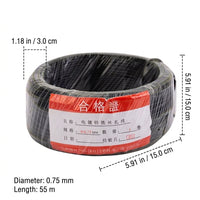 Reusable Gardening Twist Ties, Flexible Plant Ties with Cutter, Black Synthetic Coated Iron Garden Wire for Tomato & Climbing Plants
