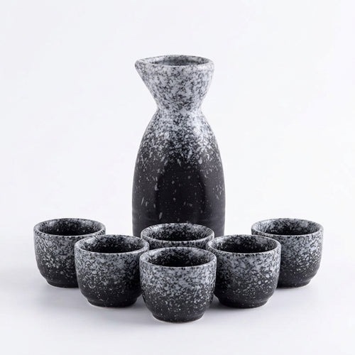 Ceramic Sake Set Sapphire Blue New Chinese Style