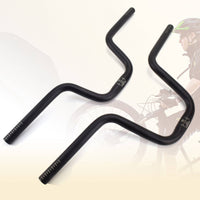 Swept Back Handlebar Upright Curved Handlebar Wide for Commuting
