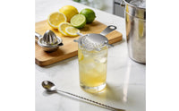 Spring Cocktail Strainer Smooth Pouring Perforated Cocktail Strainer Silver for Bartenders