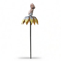 Girl Figure windmills Revolving Dynamic Garden windmills with Stake Outdoor Flower Wind Revolving for Balcony