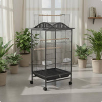 Large Parrot Aviary Enclosure Heavy Duty Pet Housing Slide-out Tray for Indoor