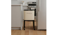 Lid Trash Can with Wheels Handseffortless Household Storage Easy to Clean