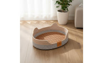 Cat Sofa Lounger Washable Woven Cat Basket Four-Season Use Pet Bed for Cats, Small Dogs