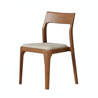 Upholstered Wooden Side Chair Nordic Design Stackable Wooden Frame Chair Space-Saving Fully Assembled for Hoteliers, Hotel, Cafe