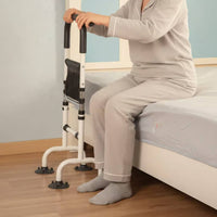 Adjustable Get up Assist Frame Sturdy Bedside Stand Assist Rail Freestanding Bed Safety Handle Long-Lasting Carbon Steel Grab