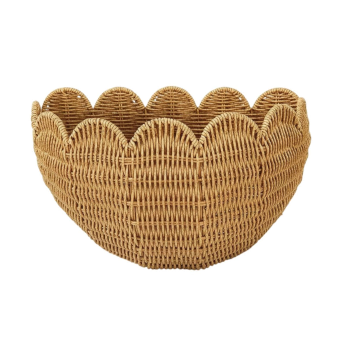 Woven Basket with rimed Rattan-Like Wall Basket Space-Saving for Entryway, Nursery, Washroom