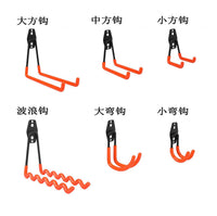 Garage Hooks Set of 12 Heavy Duty Iron Hooks for Bicycles and Garden Tools