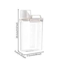 Airtight Grain Container Large Capacity Airtight Rice Container Clear Body Dry Goods Storage for Kitchen, Pantry