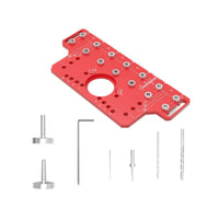 2-in-1 Hinge Cabinet Door Hole Puncher, Woodworking Tool, Aluminum Alloy