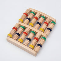 Wooden Foot Massager Manual Foot Massage Roller Wooden Massage Roller Compact Relaxing for Reflexology