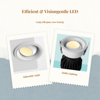 Adjustable anti-glare LED spotlight