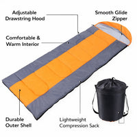 Sleeping Bags for Winter, Waterproof Envelope Sleeping Bag, Thick Warm Camping Gear for Cold Weather - Image 6