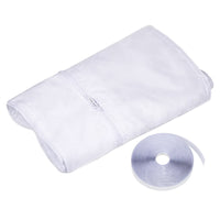 1 Piece Portable AC Window Seal Kit with Adjustable Zipper Hose Opening Removable Waterproof Sleeve Trim-to-fit Installation Suitable for Temporary Setups Rental Homes