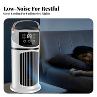 Low Noise USB Personal Air Cooler 3 Speeds USB Desk Cooler Large Water Reservoir for Office, Bedroom, Dorm Room