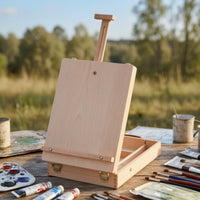 Tabletop Easel with Art and Storage Portable Drawing Kit Easel Space-Saving Storage Drawing Kit for Beginners, Kids, Desk