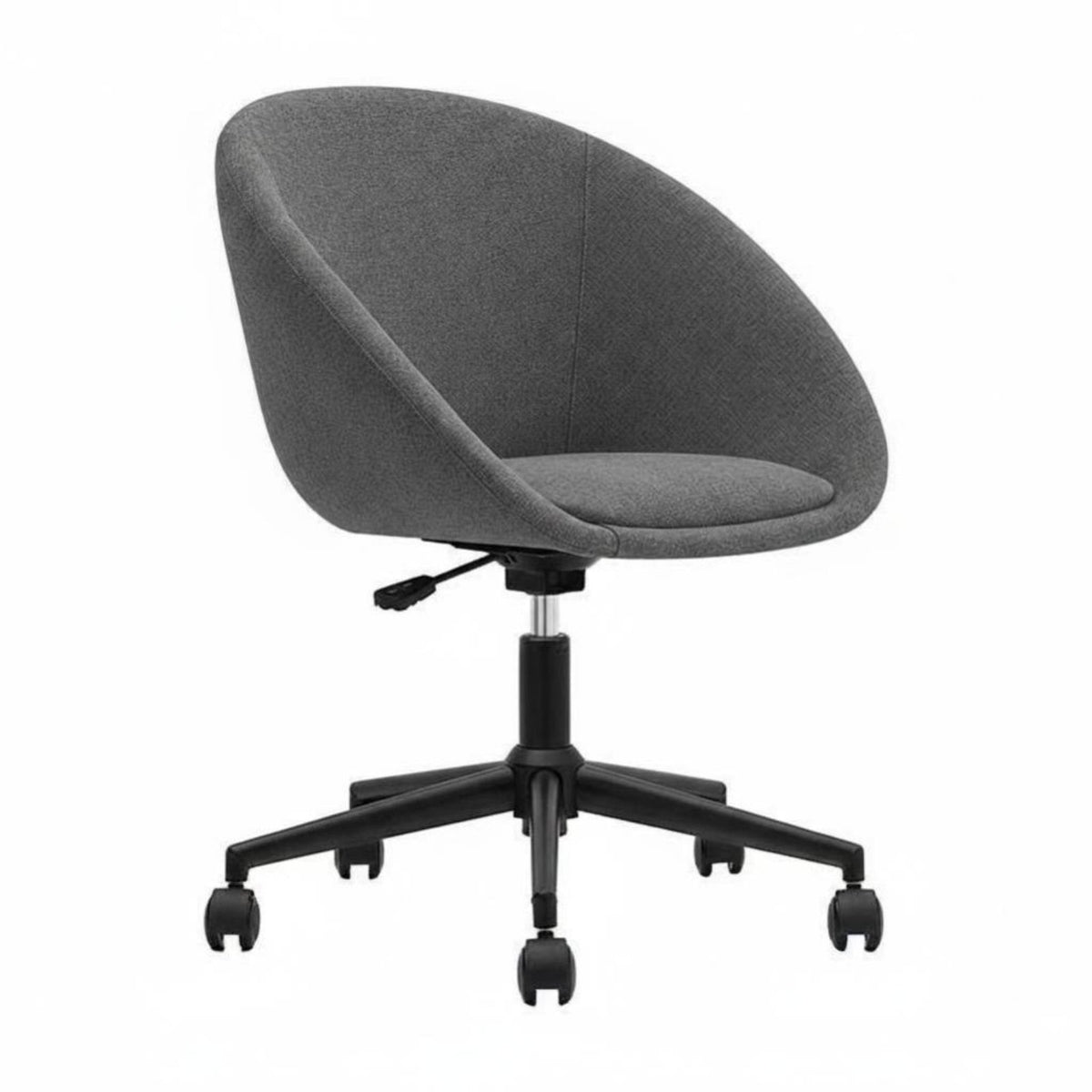 Upholstered Computer Seat Adjustable Height Upholstered Rolling Seat Soft Upholstery Ergonomic Design for Adults, Women, Bedroom