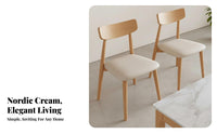 Upholstered Side Chair Comfortable Seat Padding Dining Seat Modern Design Sturdy Long-Lasting for Restaurant Owners, Homeowners