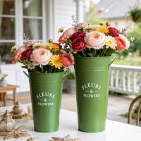 American Iron Flower Bucket for Fresh or Dried Flowers