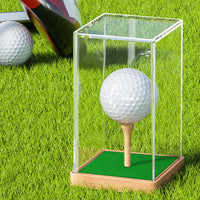 跨境透明亚克力高尔夫球展示盒 高级防尘Golf ball display box