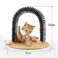 跨境热销猫玩具拱门蹭毛器猫咪按摩器猫咪蹭脸蹭毛器蹭痒器猫抓板