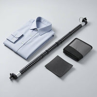 Telescopic Car Clothes Hanger Rod Perforated Car Clothes Hanger Bar Hooked Ends Telescopic Garment Rack