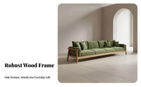 Nordic design 2-Seater Wooden Settee durable Wood Frame Living Room Seating Minimalist Design Sofa Set Straight-Line outline for Apartment Dwellers, pairs, Homeowners, Lounge Area, Office, Bedroom