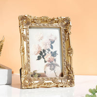 European Design Photo Holder Light Luxury Ornate Tabletop Photo Frame