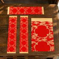Lunar New Year Couplet Paper Set, Red Xuan Paper for Calligraphy, Blank Spring Festival Scrolls
