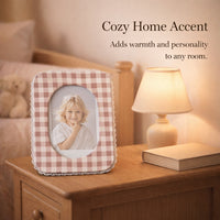 Plush Photo Frame, Abstract Style