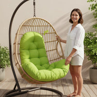 Outdoor Hanging Chair Cushion Anti-Pilling Hanging Chair Cushion Button Tufted