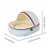 Cat Cradle Bed Every Season Semi Enclosed Hooded Design Semi Enclosed Pet Bed for Cats