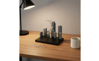 Cityscape Display Stage Versatile Compatibility Robot Model Battle Diorama Dynamic Posing Articulated Display Stand for Hobbyists, Desktop Decoration