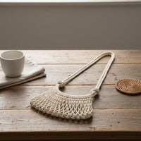 Hollow Net Bag Beach Vacation Aesthetic Woven Phone Bag Handwoven Look