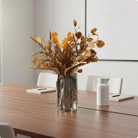 Artificial Flower Arrangement Easy to Place Fake Floral Centerpiece Low Maintenance Faux Floral Arrangement for Meeting Room